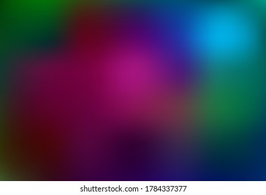 Dark Multicolor vector blurred shine abstract template. New colored illustration in blur style with gradient. Elegant background for a brand book.