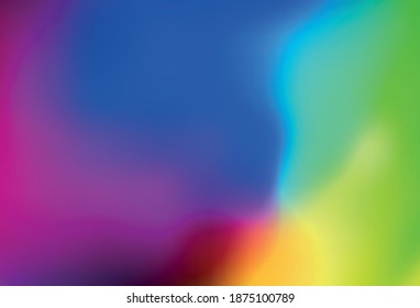 Dark Multicolor vector blurred shine abstract template. Modern abstract illustration with gradient. Completely new design for your business.