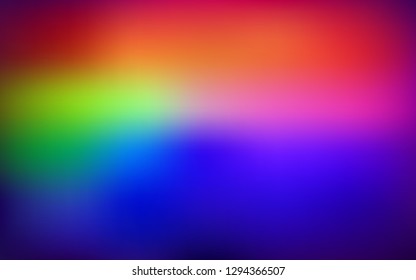 Dark Multicolor vector blurred template. Shining colored illustration in smart style. New way of your design.