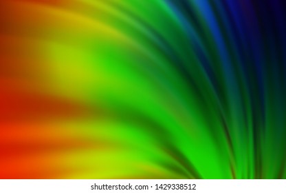 Dark Multicolor vector blurred template. Shining colored illustration in smart style. Elegant background for a brand book.