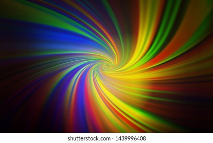 Dark Multicolor vector blurred template. Abstract colorful illustration with gradient. Elegant background for a brand book.