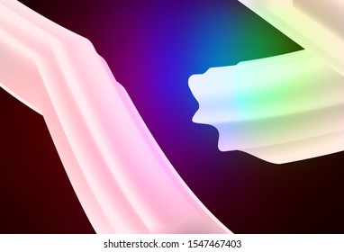 Dark Multicolor vector blurred template. Colorful abstract illustration with gradient. New style for your business design.