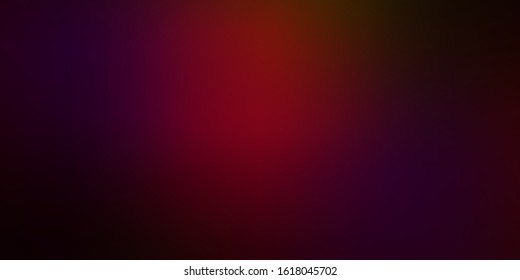 Dark Multicolor vector blurred template. Colorful illustration in abstract style with gradient. New design for your web apps.