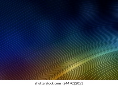 Dark Multicolor vector blurred template. A completely new colored illustration in blur style. New style for your business design.