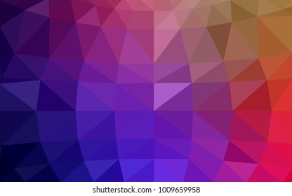 Dark Multicolor vector blurry triangle background design. Geometric background in Origami style with gradient. 