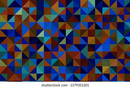 Dark Multicolor vector blurry triangle pattern. Shining illustration, which consist of triangles. Brand-new design for your business.