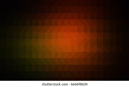 Dark Multicolor vector blurry triangle template. Creative geometric illustration in Origami style with gradient. The elegant pattern can be used as part of a brand book.