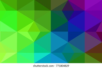 Dark Multicolor vector blurry triangle background design. Geometric background in Origami style with gradient. 