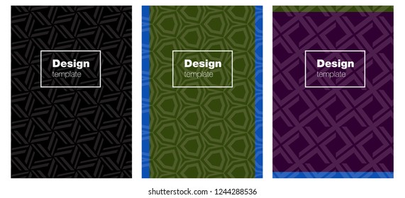 Dark Multicolor vector brochure for ui, ux design. Booklet with textbox on colorful abstract background. Pattern for leaflets, booklets.