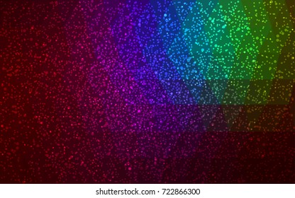 Dark Multicolor vector christmas polygon background. Low poly Illustration consisting of triangles with snowflakes. Texture background of New Year celebration.