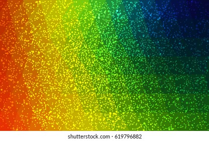 Dark Multicolor vector christmas postcard low polygon background. Illustration consisting of triangles. Abstract triangular polygonal origami or crystal design of New Year celebration.