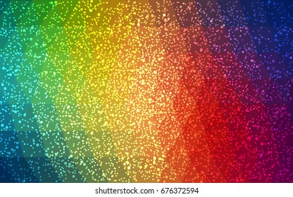 Dark Multicolor vector christmas postcard low polygon background. Illustration consisting of triangles. Abstract triangular polygonal origami or crystal design of New Year celebration.