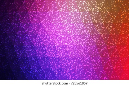 Dark Multicolor vector christmas postcard low polygon background. Illustration consisting of triangles. Abstract triangular polygonal origami or crystal design of New Year celebration.