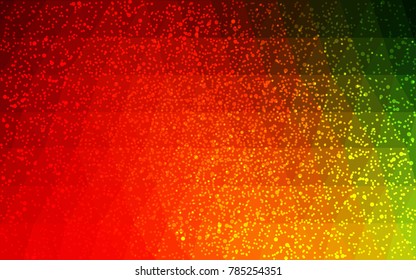 Dark Multicolor vector christmas postcard low polygon background. Illustration consisting of triangles. Abstract triangular polygonal origami or crystal design of New Year celebration.