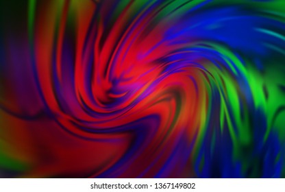 Dark Multicolor vector colorful abstract background. Glitter abstract illustration with gradient design. Completely new design for your business.