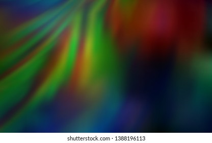 Dark Multicolor vector colorful abstract background. Modern abstract illustration with gradient. Background for designs.