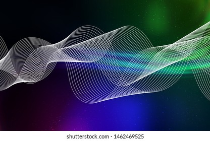 Dark Multicolor vector colorful abstract background. Colorful abstract illustration with gradient. The best blurred design for your business.