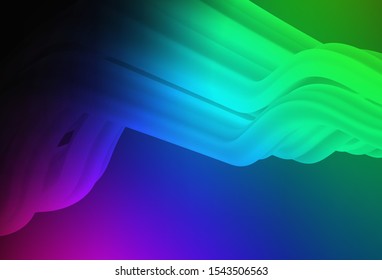 Dark Multicolor vector colorful abstract background. Modern abstract illustration with gradient. New way of your design.
