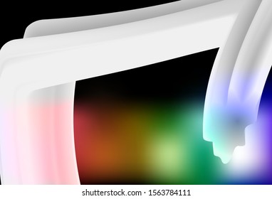 Dark Multicolor vector colorful abstract background. Creative illustration in halftone style with gradient. Elegant background for a brand book.