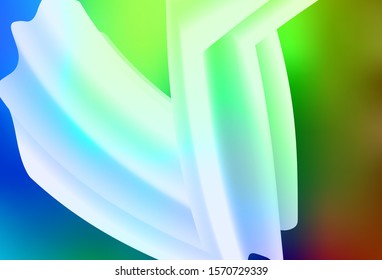 Dark Multicolor vector colorful abstract background. Glitter abstract illustration with gradient design. New style for your business design.