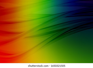 Dark Multicolor vector colorful abstract background. Creative illustration in halftone style with gradient. New style design for your brand book.