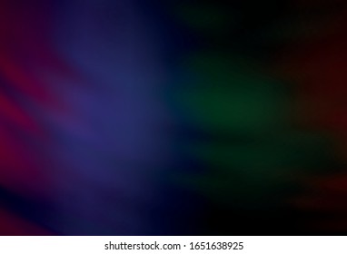 Dark Multicolor vector colorful abstract background. New colored illustration in blur style with gradient. New style for your business design.