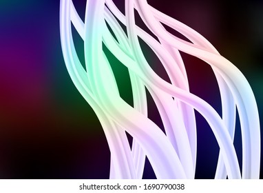 Dark Multicolor vector colorful abstract background. New colored illustration in blur style with gradient. Background for designs.