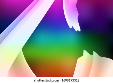 Dark Multicolor vector colorful abstract background. Shining colorful illustration in smart style. The best blurred design for your business.