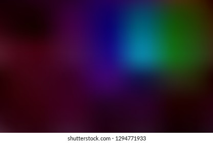 Dark Multicolor vector colorful blur backdrop. Abstract colorful illustration with gradient. Background for designs.