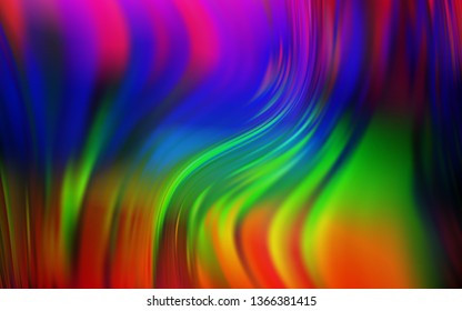 Dark Multicolor vector colorful blur backdrop. An elegant bright illustration with gradient. Elegant background for a brand book.