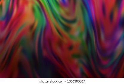 Dark Multicolor vector colorful blur background. Glitter abstract illustration with gradient design. Completely new design for your business.