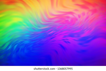 Dark Multicolor vector colorful blur backdrop. Colorful abstract illustration with gradient. New style for your business design.