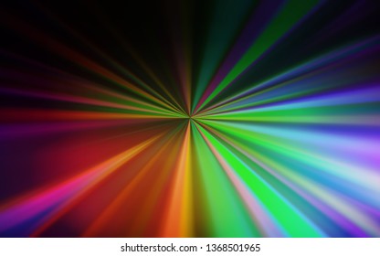 Dark Multicolor vector colorful blur backdrop. Colorful abstract illustration with gradient. Smart design for your work.