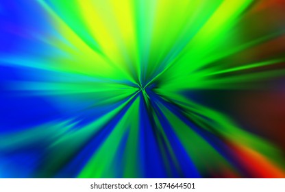 Dark Multicolor vector colorful blur backdrop. Colorful abstract illustration with gradient. Completely new design for your business.