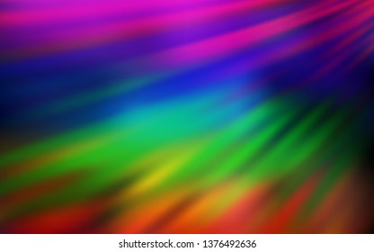 Dark Multicolor vector colorful blur background. Colorful illustration in abstract style with gradient. New design for your business.