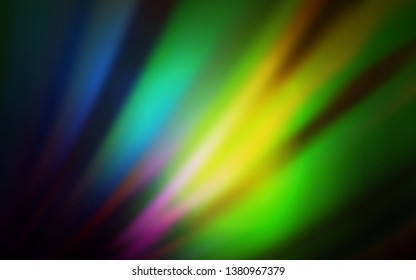 Dark Multicolor vector colorful blur background. Colorful illustration in abstract style with gradient. Background for a cell phone.