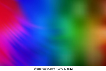 Dark Multicolor vector colorful blur background. Creative illustration in halftone style with gradient. New way of your design.
