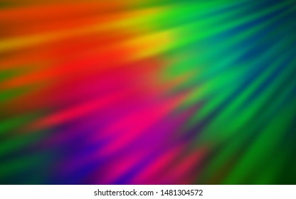 Dark Multicolor vector colorful blur background. An elegant bright illustration with gradient. The best blurred design for your business.