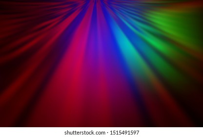 Dark Multicolor vector colorful blur backdrop. New colored illustration in blur style with gradient. New style for your business design.