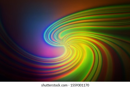 Dark Multicolor vector colorful blur background. Creative illustration in halftone style with gradient. New way of your design.