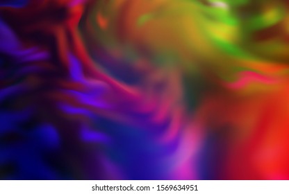 Dark Multicolor vector colorful blur backdrop. Glitter abstract illustration with gradient design. Background for a cell phone.