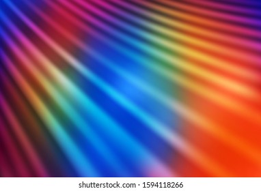Dark Multicolor vector colorful blur backdrop. Colorful illustration in abstract style with gradient. Elegant background for a brand book.