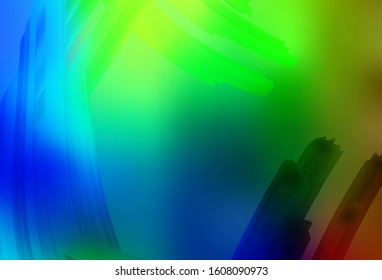 Dark Multicolor vector colorful blur backdrop. An elegant bright illustration with gradient. The best blurred design for your business.