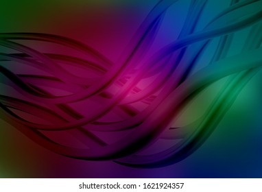 Dark Multicolor vector colorful blur background. A completely new colored illustration in blur style. New style design for your brand book.