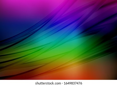 Dunkle Multi-farbige Vektorillustration bunter unscharfer Hintergrund. Farbige Illustration im abstrakten Stil mit Farbverlauf. Eleganter Hintergrund für ein Markenbuch.