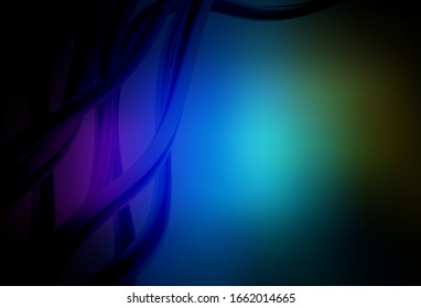 Dark Multicolor vector colorful blur background. Creative illustration in halftone style with gradient. Elegant background for a brand book.