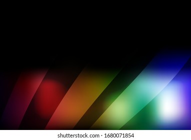 Dark Multicolor vector colorful blur backdrop. Modern abstract illustration with gradient. Completely new design for your business.