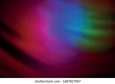 Dark Multicolor vector colorful blur background. Shining colorful illustration in smart style. Smart design for your work.