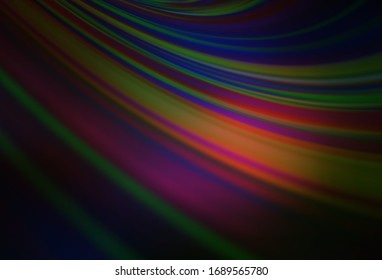 Dark Multicolor vector colorful blur backdrop. Colorful illustration in abstract style with gradient. Background for a cell phone.