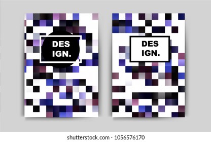 Dark Multicolor vector cover for Envelopes. Beautiful colored sample in A4 size. Pattern can be used as a template for calendars.